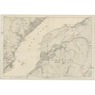 1866 Map of Argyllshire, Sheet CLI, 1873 Print
