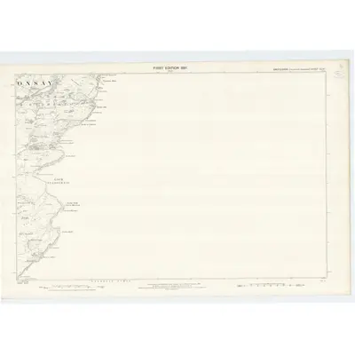 1876 Map of Argyllshire, Sheet CLVI, 1881 Print