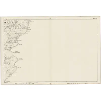 1876 Map of Argyllshire, Sheet CLVI, 1881 Print