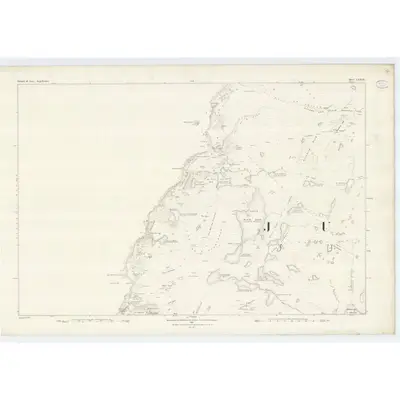 1878 Map of Argyllshire, Sheet CLXVII, 1881 Print