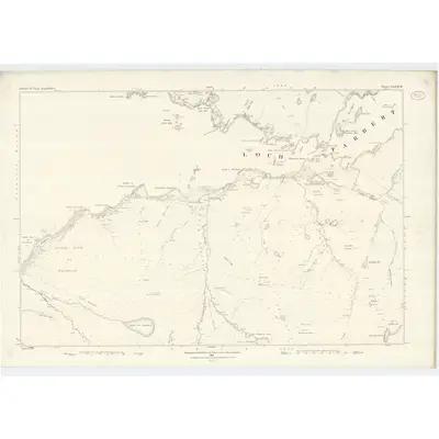 1878 Map of Argyllshire, Sheet CLXXVII, 1881 Print