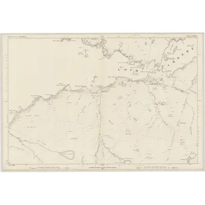 1878 Map of Argyllshire, Sheet CLXXVII, 1881 Print