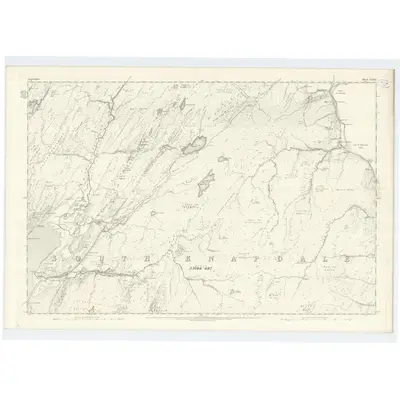 1867 Map of Argyllshire, Sheet CLXXX, 1872 Print