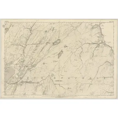 1867 Map of Argyllshire, Sheet CLXXX, 1872 Print