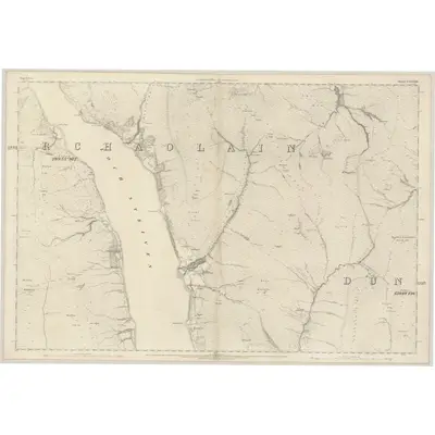 1865 Map of Argyllshire, Sheet CLXXXIII, 1868 Print