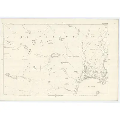 1878 Map of Argyllshire, Sheet CLXXXVIII, 1882 Print