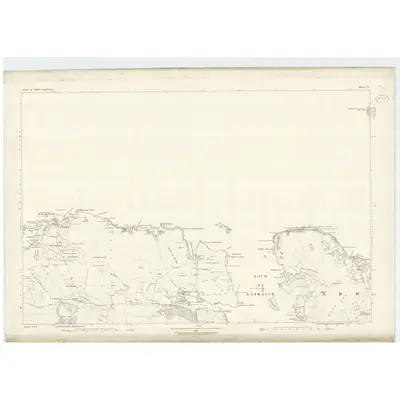 1878 Map of Argyllshire, Sheet CV, 1882 Print