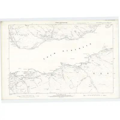 1875 Map of Argyllshire, Sheet CVI, 1881 Print