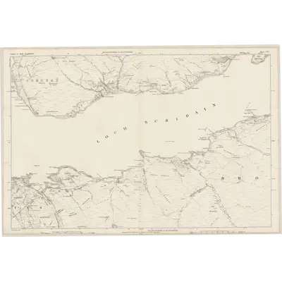 1875 Map of Argyllshire, Sheet CVI, 1881 Print