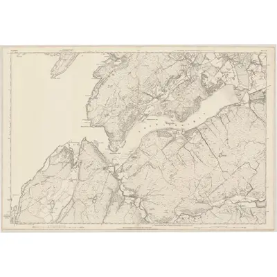 1870 Map of Argyllshire, Sheet CX, 1875 Print