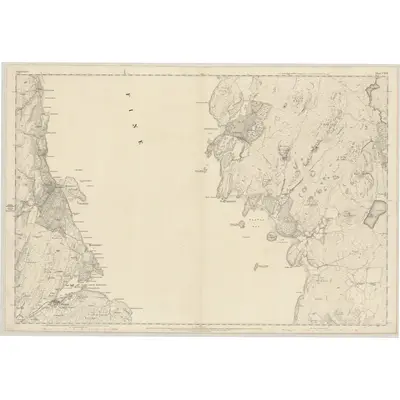 1865 Map of Argyllshire, Sheet CXCII, 1870 Print