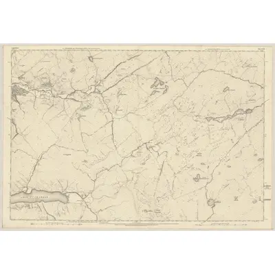 1871 Map of Argyllshire, Sheet CXI, 1875 Print