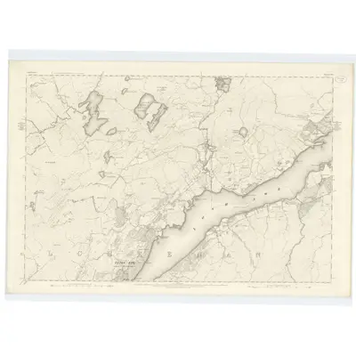 1871 Map of Argyllshire, Sheet CXII, 1875 Print