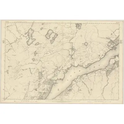 1871 Map of Argyllshire, Sheet CXII, 1875 Print
