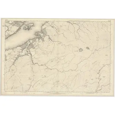 1871 Map of Argyllshire, Sheet CXIII, 1874 Print