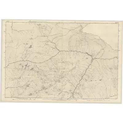 1871 Map of Argyllshire, Sheet CXIV, 1874 Print