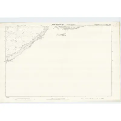 1875 Map of Argyllshire, Sheet CXIX, 1881 Print