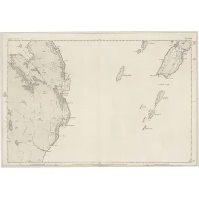 1872 Map of Argyllshire, Sheet CXLVIII, 1880 Print