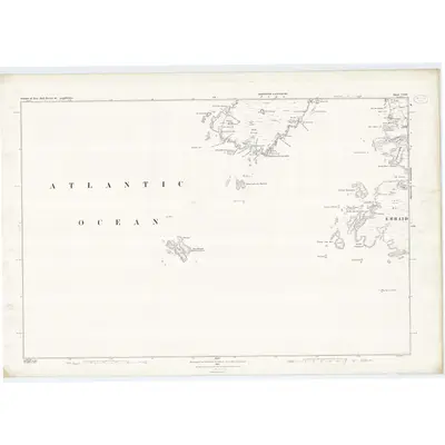 1878 Map of Argyllshire, Sheet CXVI, 1881 Print