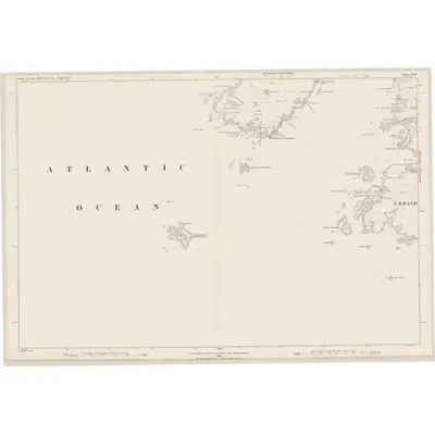 1878 Map of Argyllshire, Sheet CXVI, 1881 Print