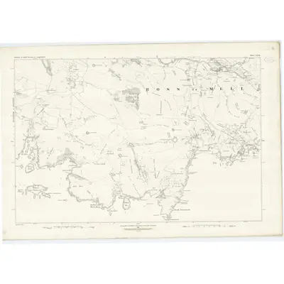 1878 Map of Argyllshire, Sheet CXVII, 1881 Print