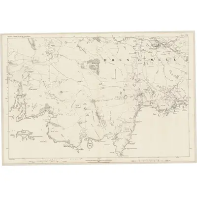 1878 Map of Argyllshire, Sheet CXVII, 1881 Print