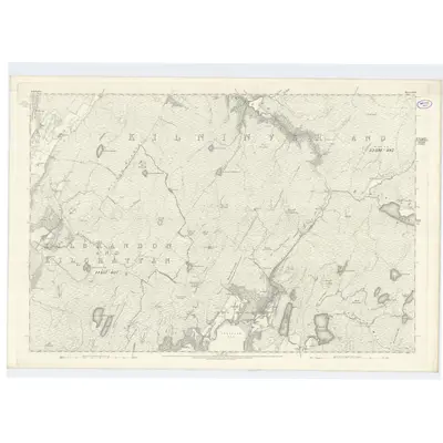 1871 Map of Argyllshire, Sheet CXXII, 1875 Print