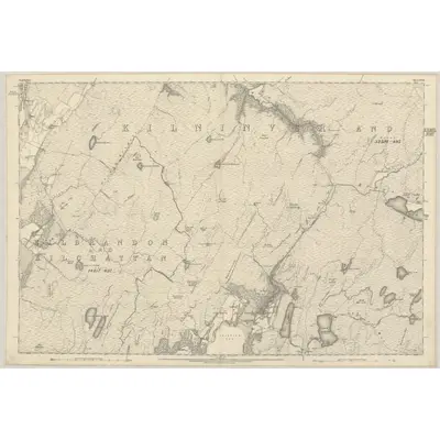 1871 Map of Argyllshire, Sheet CXXII, 1875 Print