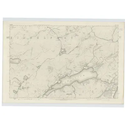 1871 Map of Argyllshire, Sheet CXXIII, 1875 Print