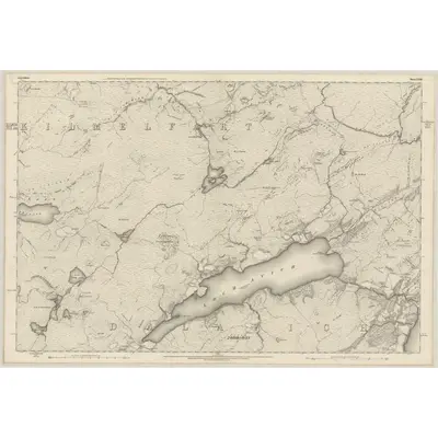 1871 Map of Argyllshire, Sheet CXXIII, 1875 Print