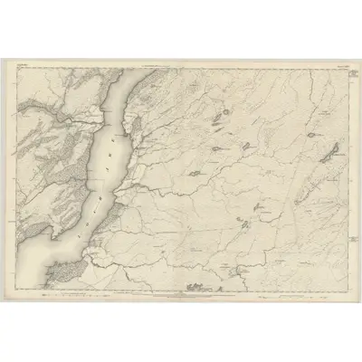 1871 Map of Argyllshire, Sheet CXXIV, 1874 Print