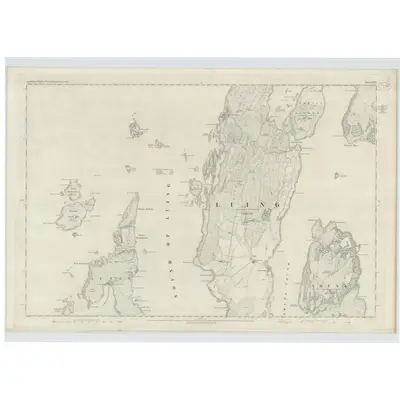 1871 Map of Argyllshire, Sheet CXXIX, 1880 Print