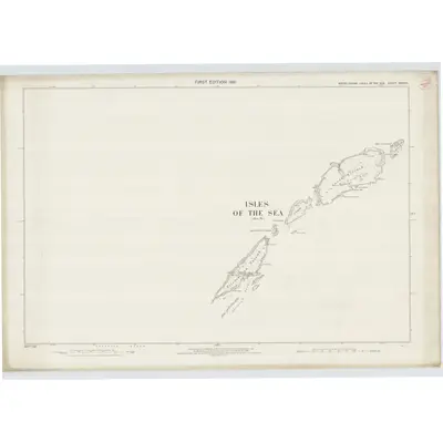 1875 Map of Argyllshire, Sheet CXXVIII, 1881 Print