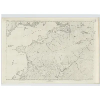 1871 Map of Argyllshire, Sheet CXXX, 1875 Print