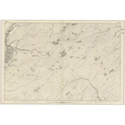 1871 Map of Argyllshire, Sheet CXXXII, 1874 Print