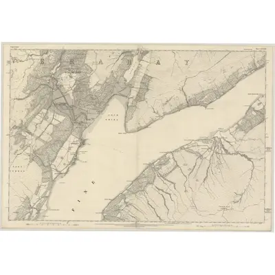 1870 Map of Argyllshire, Sheet CXXXIII, 1874 Print