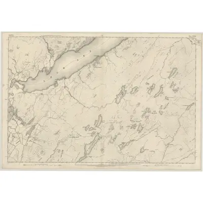 1871 Map of Argyllshire, Sheet CXXXIX, 1875 Print