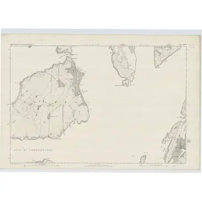 1871 Map of Argyllshire, Sheet CXXXVII, 1880 Print