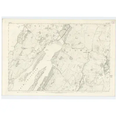 1871 Map of Argyllshire, Sheet CXXXVIII, 1875 Print
