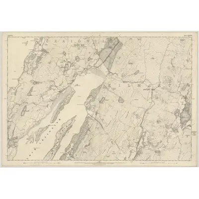 1871 Map of Argyllshire, Sheet CXXXVIII, 1875 Print