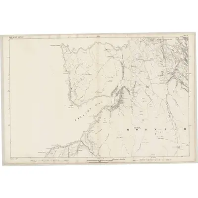 1877 Map of Argyllshire, Sheet LI, 1882 Print