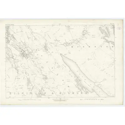 1877 Map of Argyllshire, Sheet LII, 1882 Print