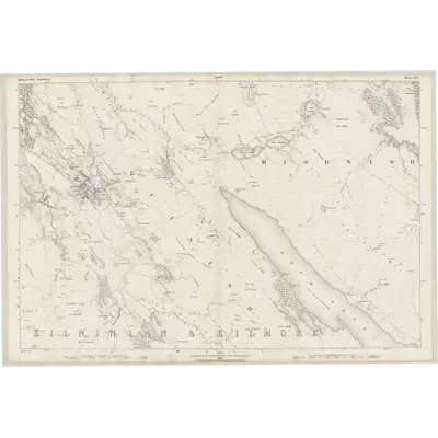 1877 Map of Argyllshire, Sheet LII, 1882 Print