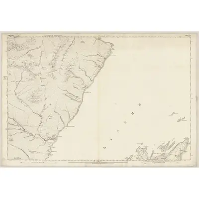 1871 Map of Argyllshire, Sheet LVI, 1875 Print