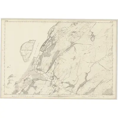 1871 Map of Argyllshire, Sheet LVII, 1875 Print