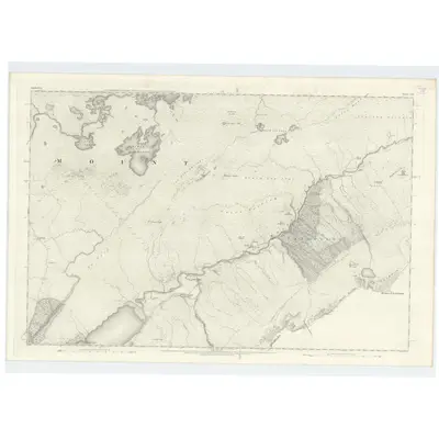 1870 Map of Argyllshire, Sheet LXI, 1874 Print