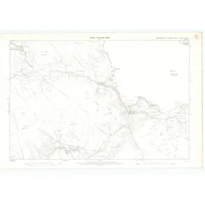 1875 Map of Argyllshire, Sheet LXIX, 1882 Print