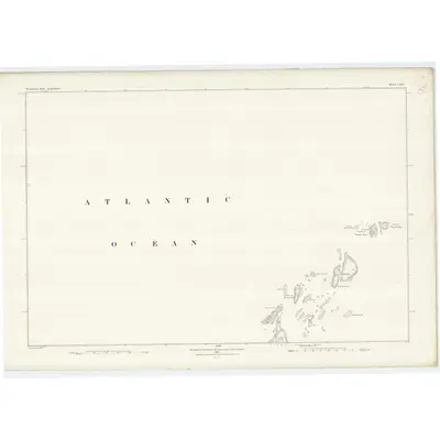 1878 Map of Argyllshire, Sheet LXVI, 1881 Print