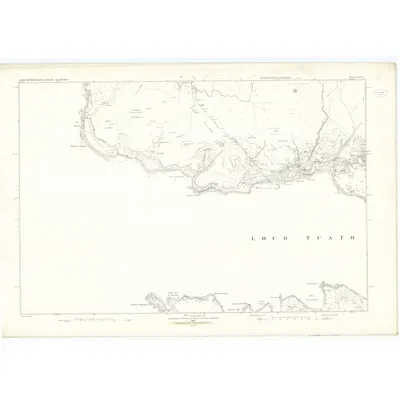 1878 Map of Argyllshire, Sheet LXVII, 1881 Print