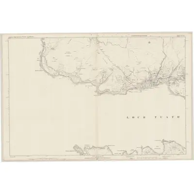 1878 Map of Argyllshire, Sheet LXVII, 1881 Print